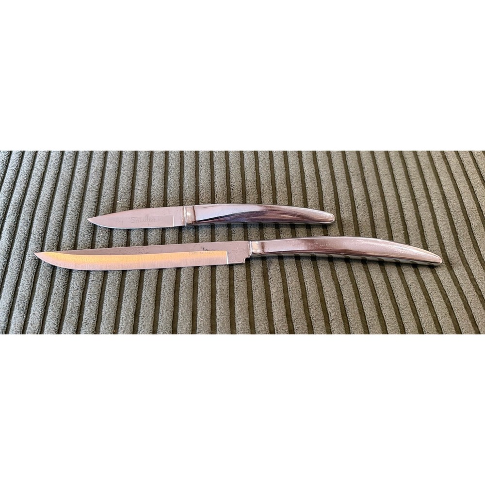 Saladmaster‎ 401 402 Steak Knives Set Stainless Steel Made in USA